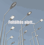 Lámpakar horganyzott acél 50 cm – kétkaros (90 fokos)